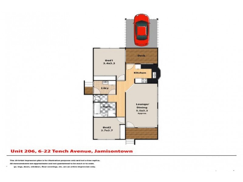 206/6-22 Tench Avenue, Jamisontown NSW 2750 Floorplan
