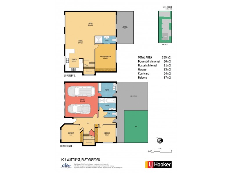 1/23 Wattle Street, East Gosford NSW 2250 Floorplan