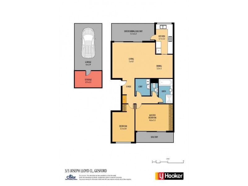 3/3 Joseph Lloyd Close, Gosford NSW 2250 Floorplan