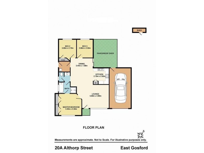 20a Althorp Street, East Gosford NSW 2250 Floorplan