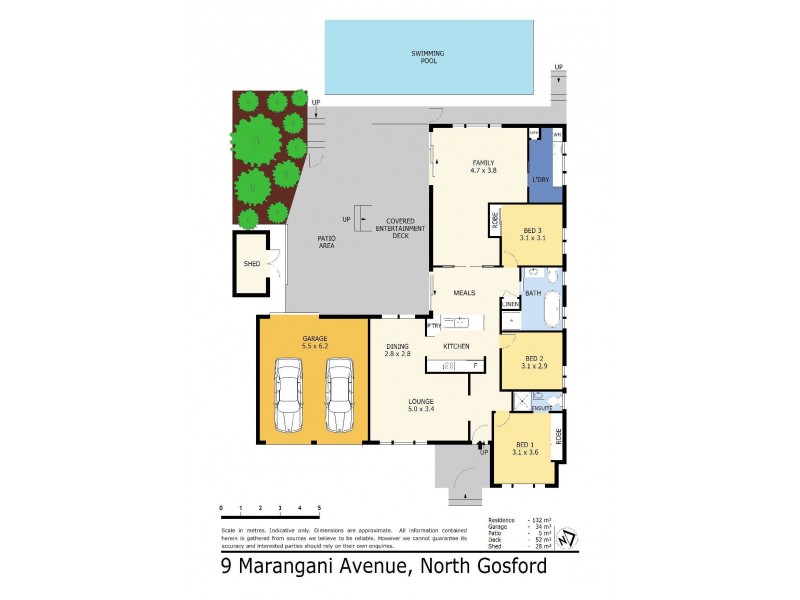 9 Marangani Avenue, North Gosford NSW 2250 Floorplan