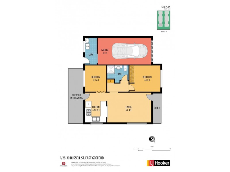 1/30 Russell Street, East Gosford NSW 2250 Floorplan