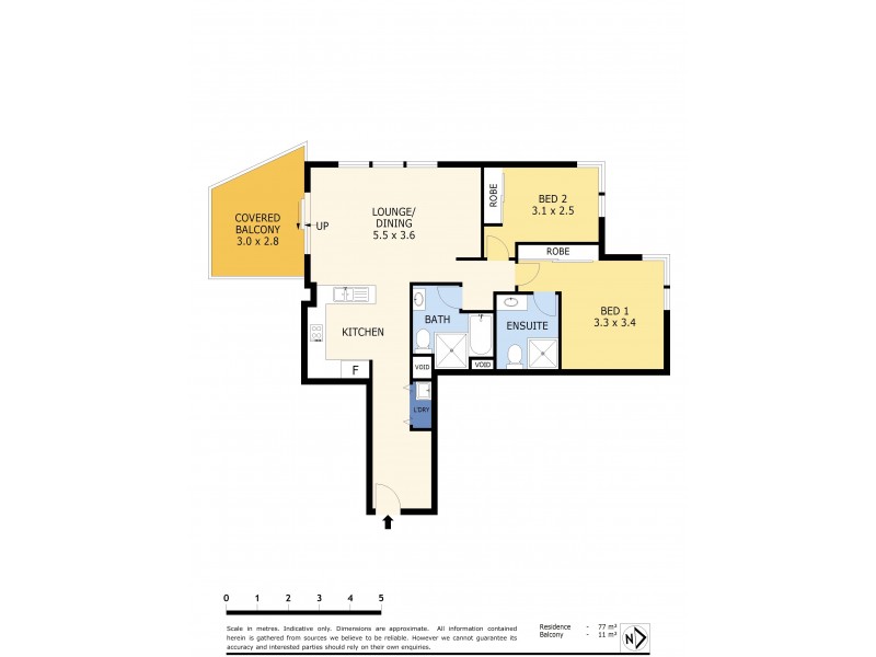 271/80 John Whiteway Drive, Gosford NSW 2250 Floorplan