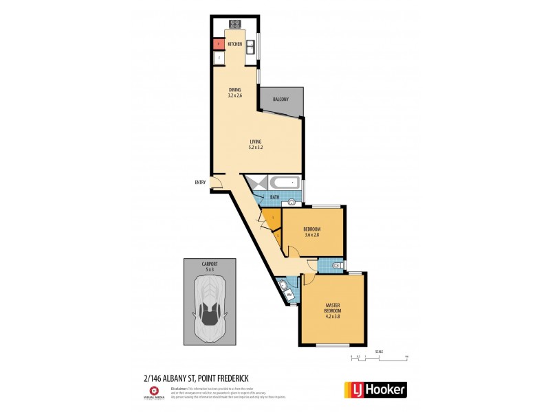 2/146 Albany Street, Point Frederick NSW 2250 Floorplan