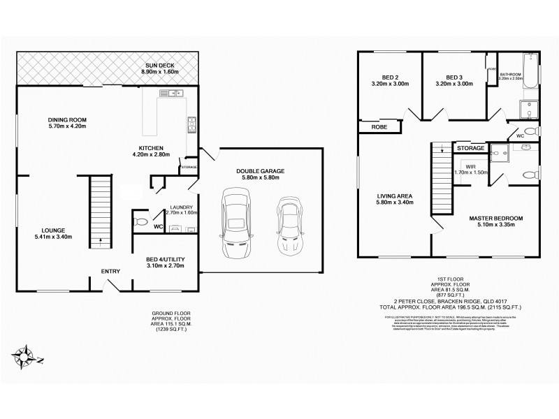 2 Peter Close, Bracken Ridge QLD 4017 Floorplan