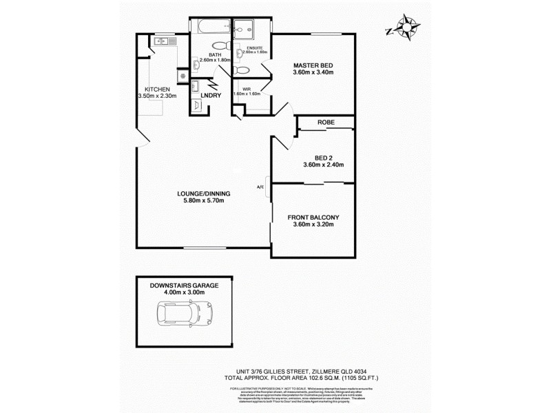 3/76 Gillies Street, Zillmere QLD 4034 Floorplan