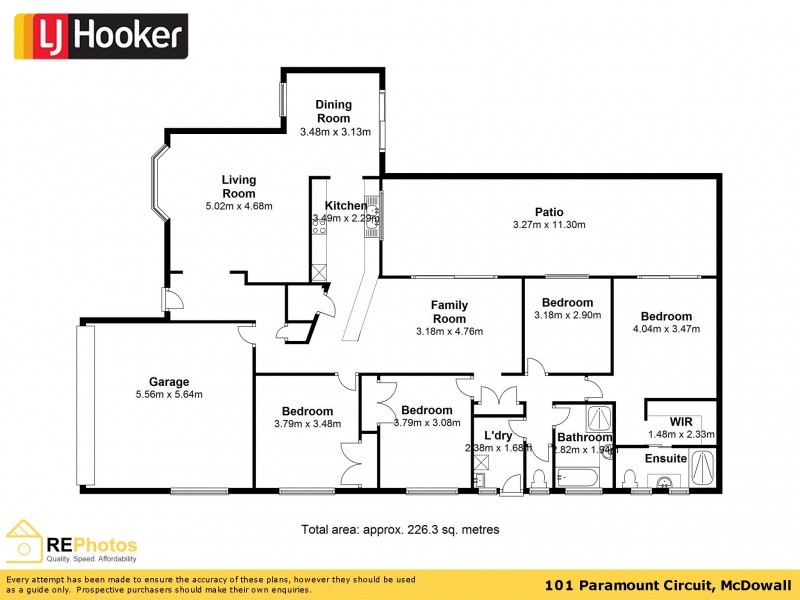 101 Paramount Circuit, Mcdowall QLD 4053 Floorplan