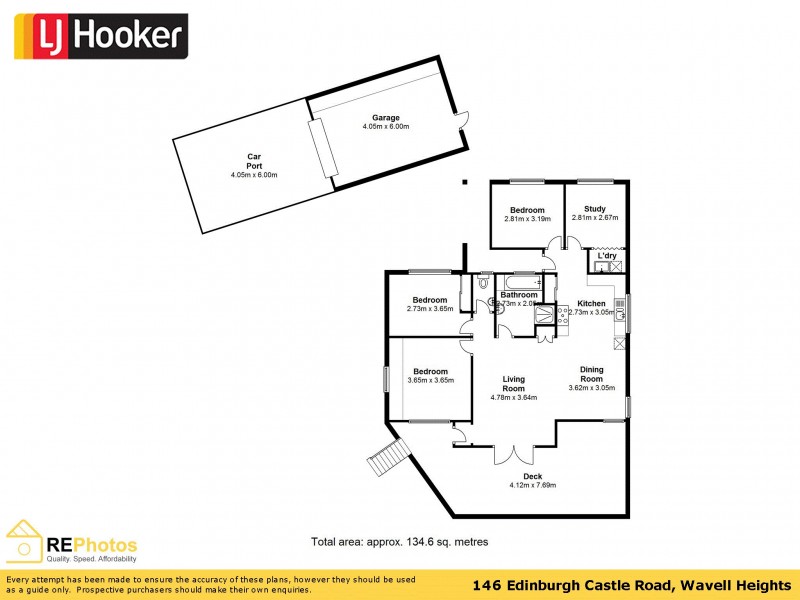 146 Edinburgh Castle Road (aka 3 Pfingst Rd), Wavell Heights QLD 4012 Floorplan