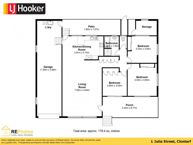 1 Julia Street, Clontarf QLD 4019 Floorplan