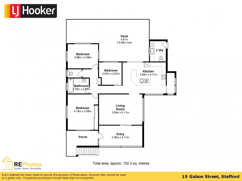 15 Gabon Street, Stafford QLD 4053 Floorplan