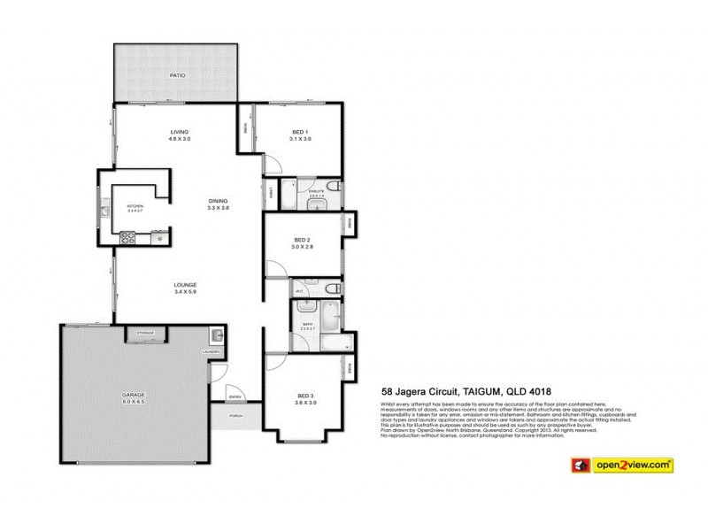 58 Jagera Circuit, Taigum QLD 4018 Floorplan