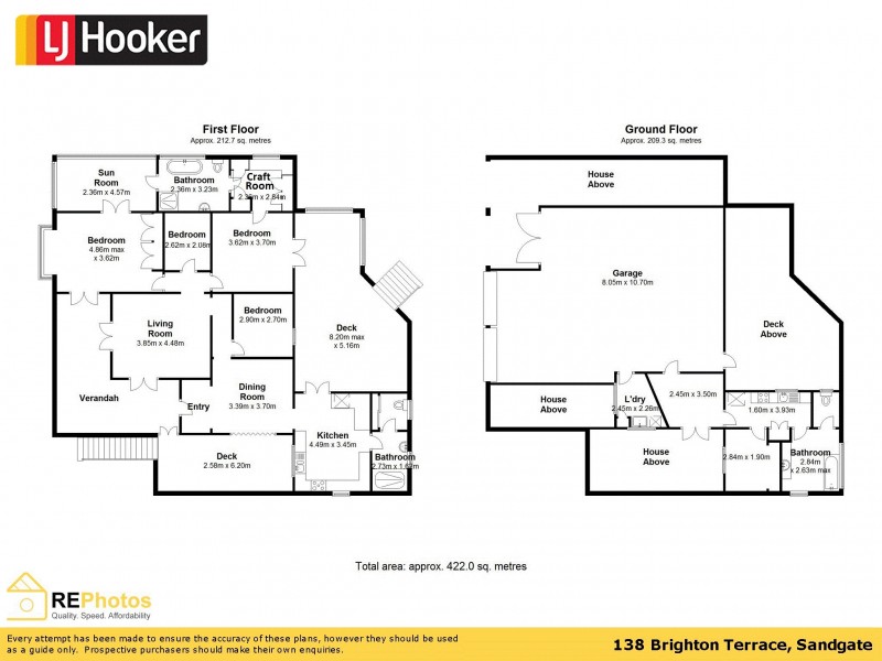 138 Brighton Terrace, Sandgate QLD 4017 Floorplan