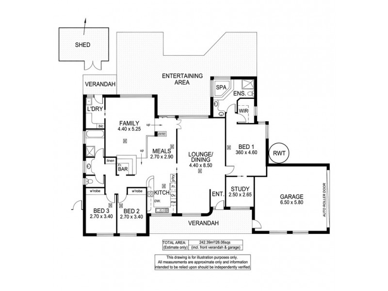 2 Jennifer Avenue, Bellevue Heights SA 5050 Floorplan