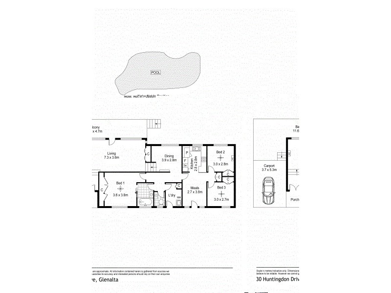 30 Huntingdon Drive, Glenalta SA 5052 Floorplan