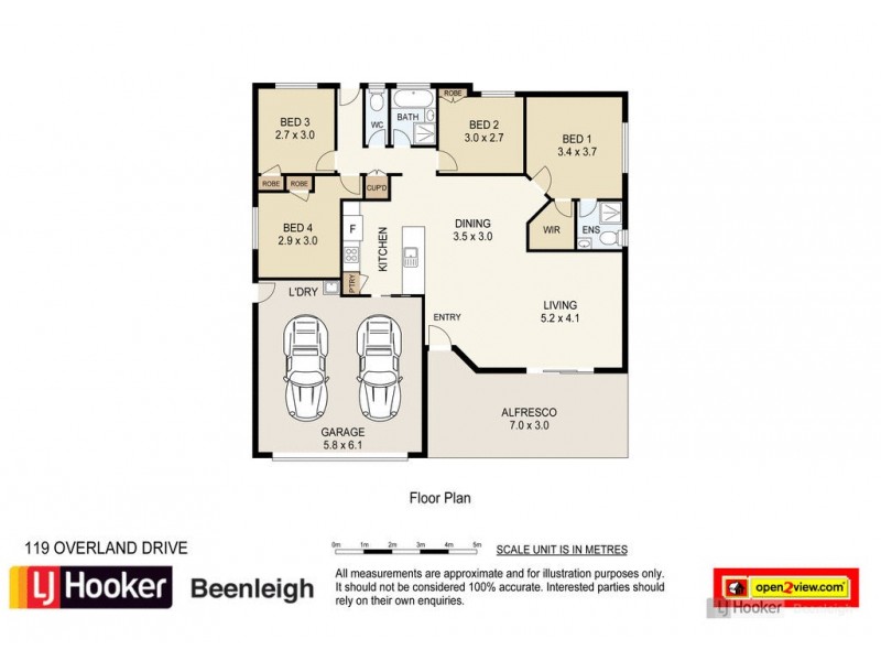 119 Overland Drive, Edens Landing QLD 4207 Floorplan