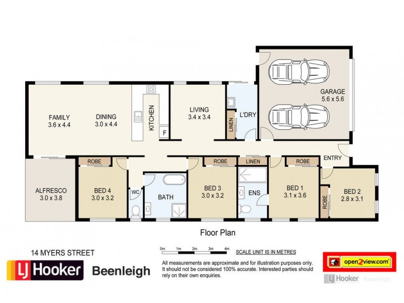 14 Myers Street, Yarrabilba QLD 4207 Floorplan