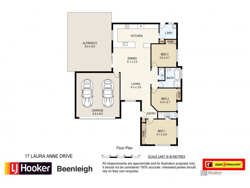 17 Laura Anne Drive, Windaroo QLD 4207 Floorplan