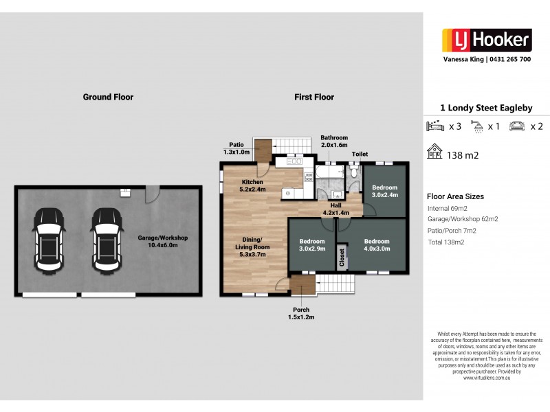 1 Londy Steet, Eagleby QLD 4207 Floorplan