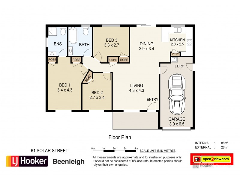 61 Solar Street, Beenleigh QLD 4207 Floorplan