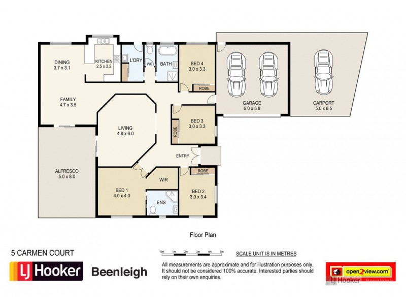 5 Carmen Court, Bahrs Scrub QLD 4207 Floorplan