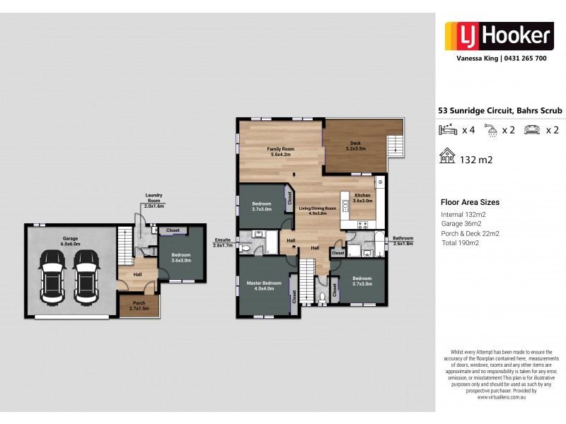 53 Sunridge Circuit, Bahrs Scrub QLD 4207 Floorplan
