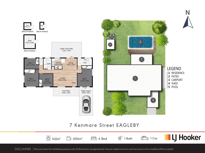 7 Kenmare St, Eagleby QLD 4207 Floorplan