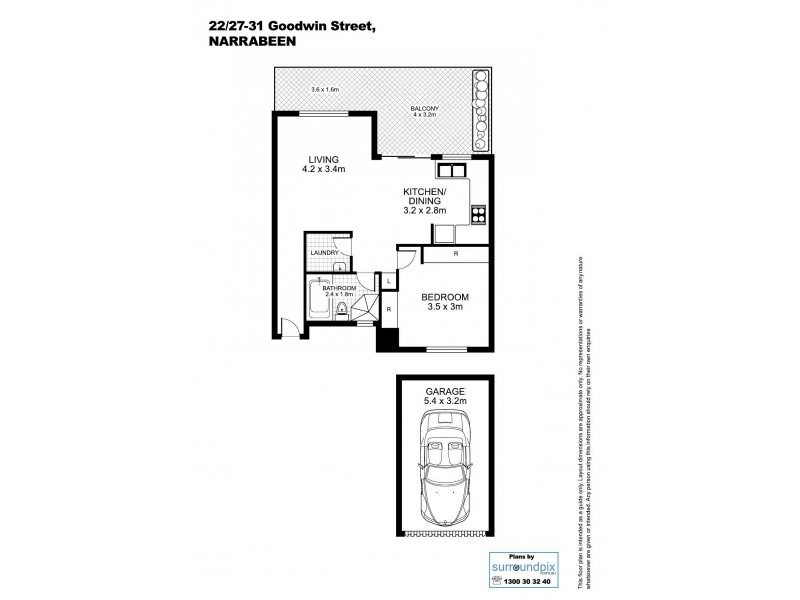 22/27-31 Goodwin Street, Narrabeen NSW 2101 Floorplan