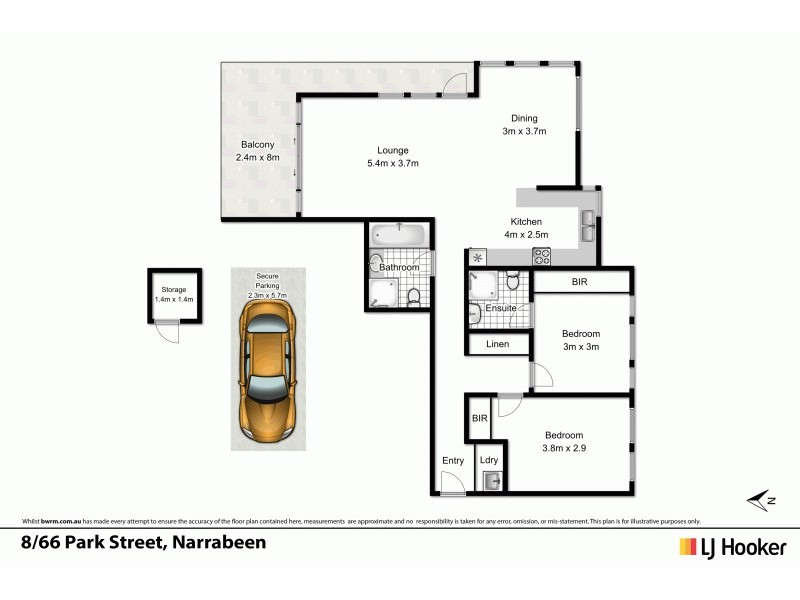 8/66 Park Street, Narrabeen NSW 2101 Floorplan