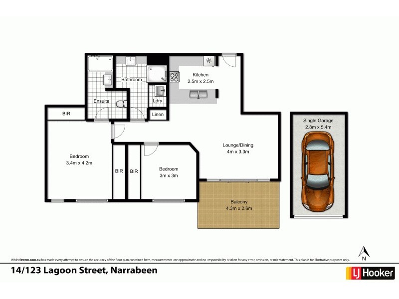 14/123 Lagoon Street, Narrabeen NSW 2101 Floorplan