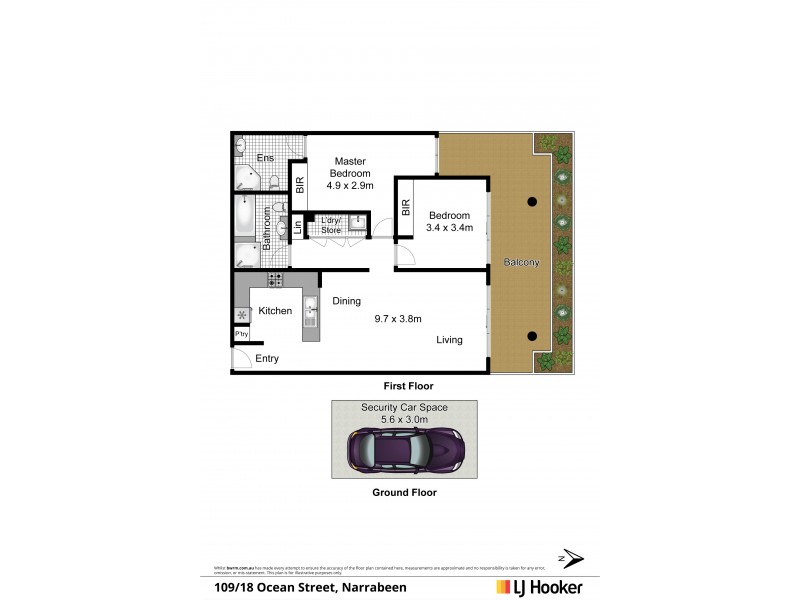 109/18 Ocean Street, Narrabeen NSW 2101 Floorplan