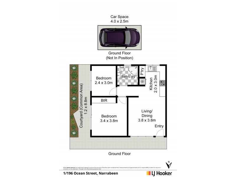 1/196 Ocean Street, Narrabeen NSW 2101 Floorplan