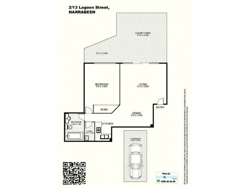 2/13 Lagoon Street, Narrabeen NSW 2101 Floorplan