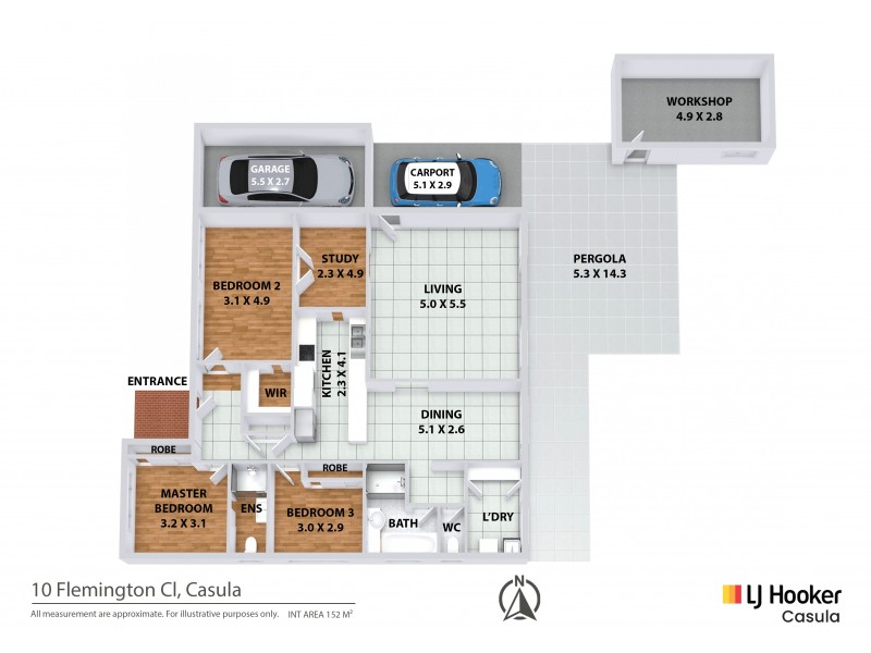10 Flemington Close, Casula NSW 2170 Floorplan