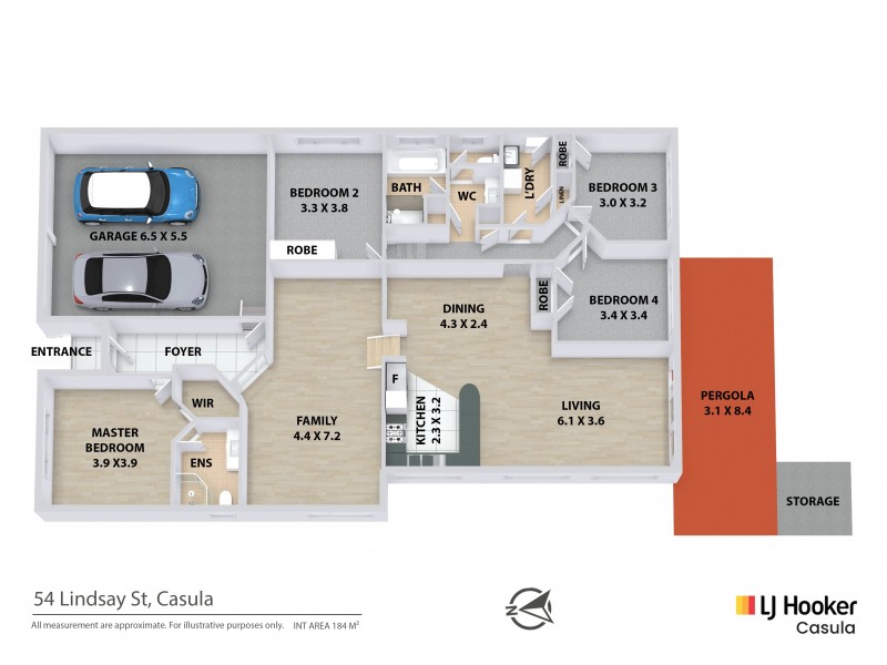 54 Lindsay Street, Casula NSW 2170 Floorplan