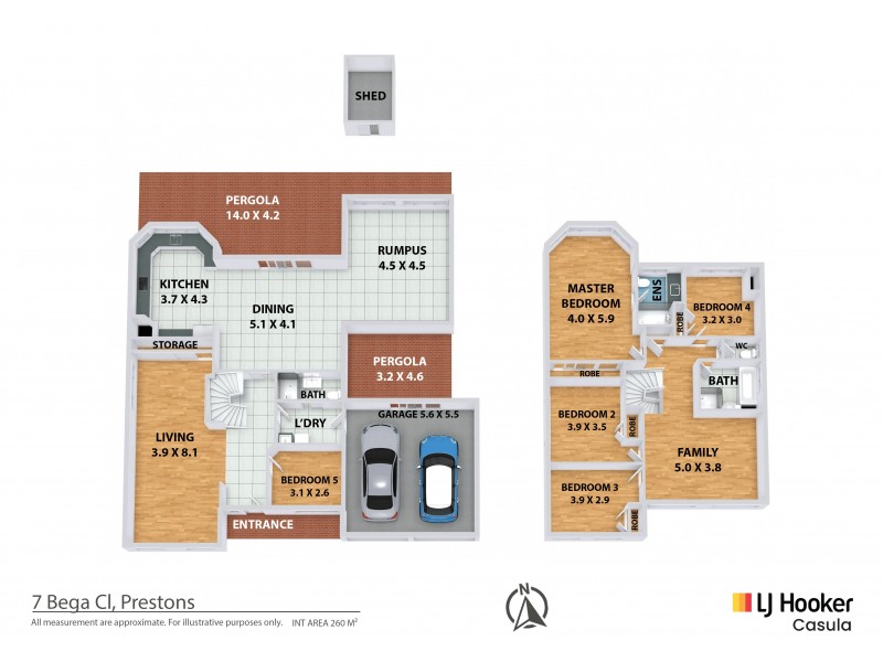 7 Bega Close, Prestons NSW 2170 Floorplan
