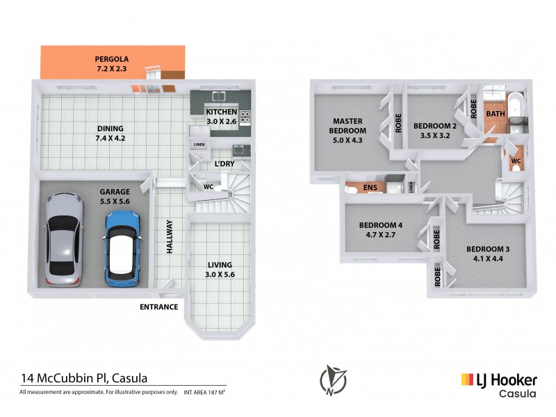 14 McCubbin Place, Casula NSW 2170 Floorplan