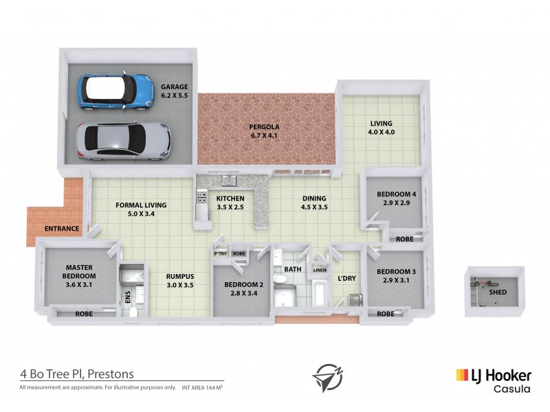 4 Bo Tree Place, Prestons NSW 2170 Floorplan