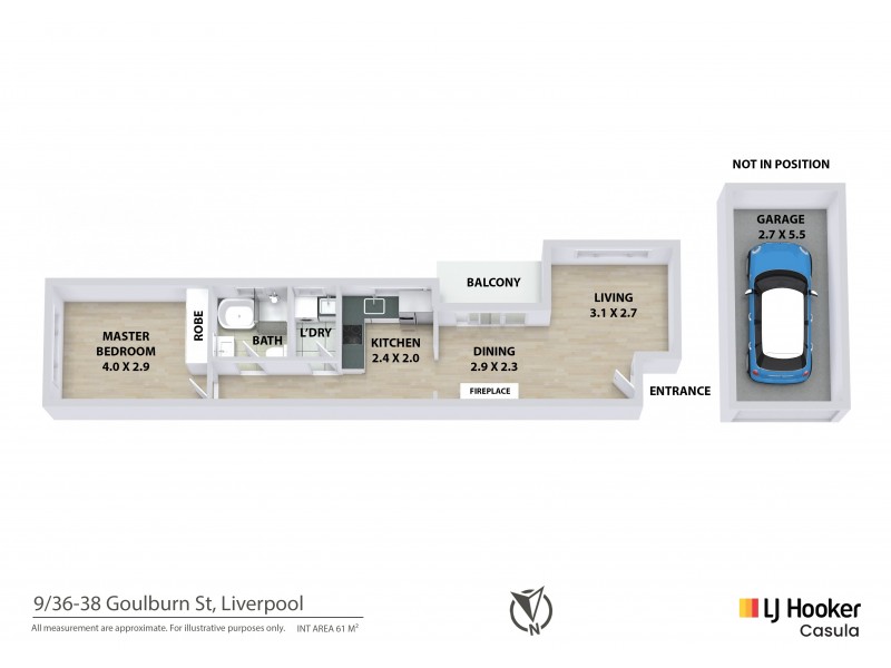 9/36-38 Goulburn Street, Liverpool NSW 2170 Floorplan