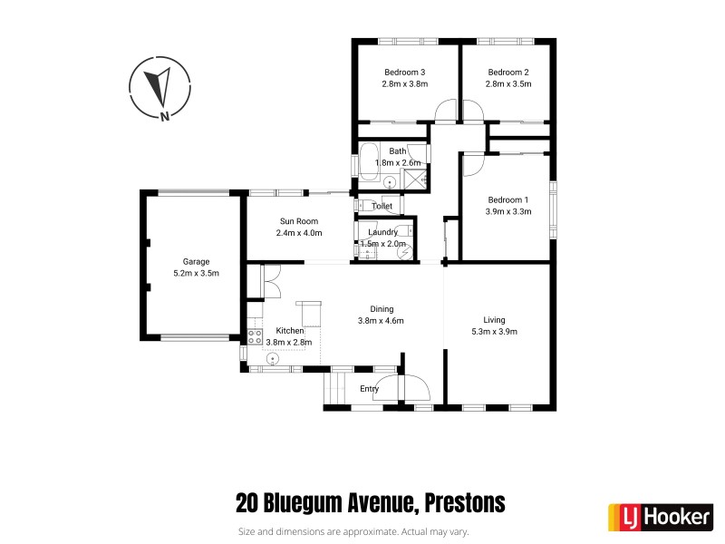 20 Bluegum Avenue, Prestons NSW 2170 Floorplan