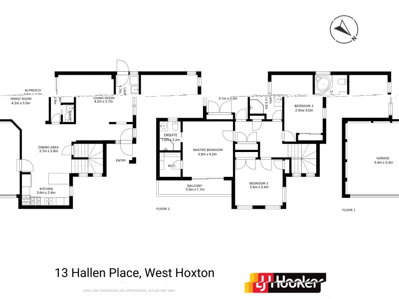 13 Hallen Place, West Hoxton NSW 2171 Floorplan