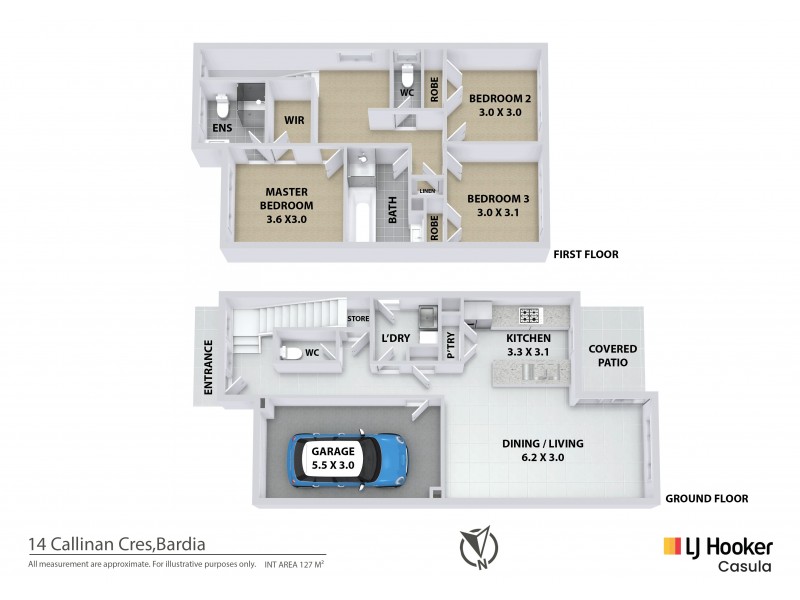 14 Callinan Crescent, Bardia NSW 2565 Floorplan