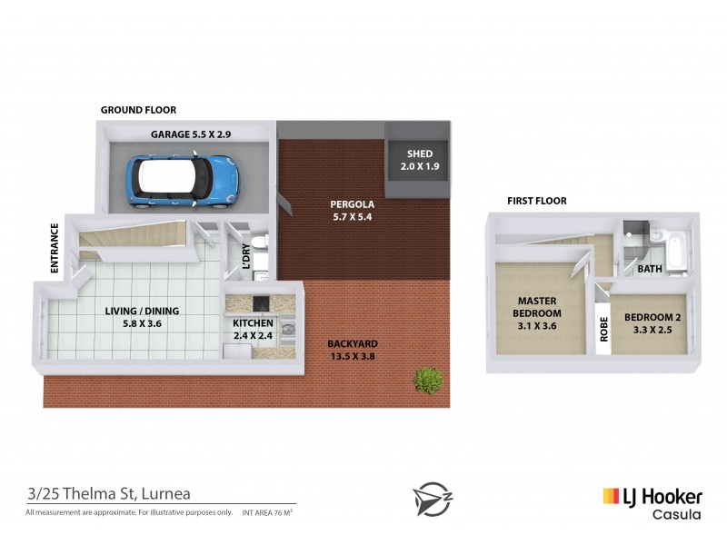 3/25 Thelma Street, Lurnea NSW 2170 Floorplan