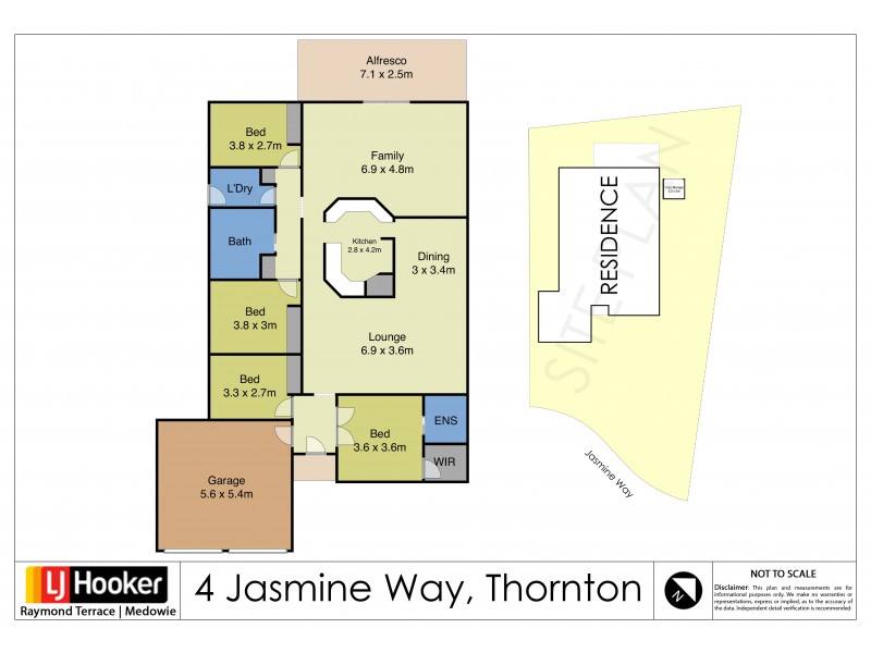 4 Jasmine Way, Thornton NSW 2322 Floorplan