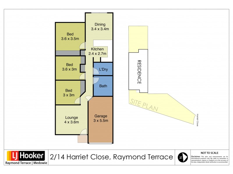 2/14 Harriet Close, Raymond Terrace NSW 2324 Floorplan