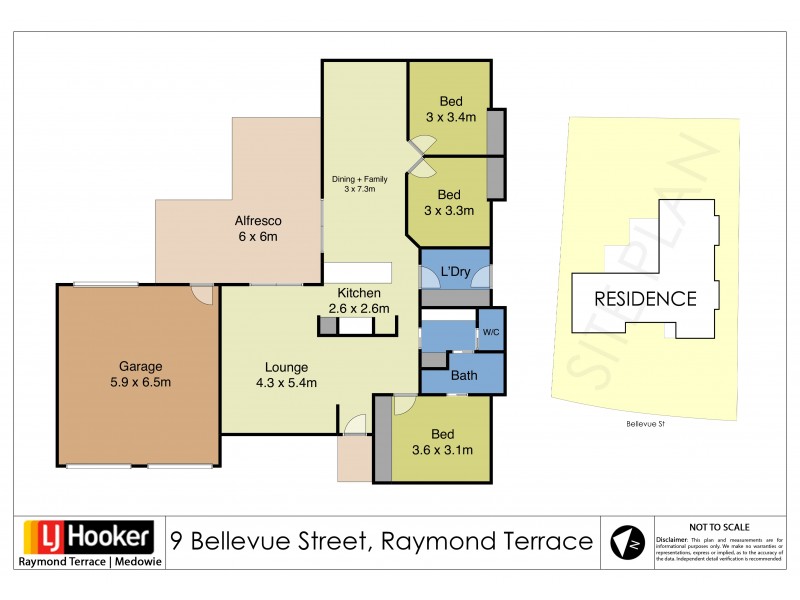 9 Bellevue Street, Raymond Terrace NSW 2324 Floorplan