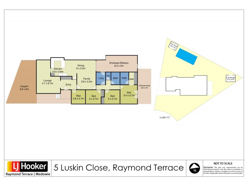 5 Luskin Close, Raymond Terrace NSW 2324 Floorplan