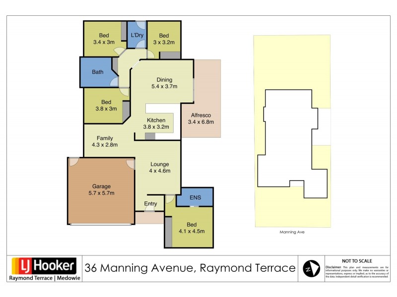 36 Manning Avenue, Raymond Terrace NSW 2324 Floorplan