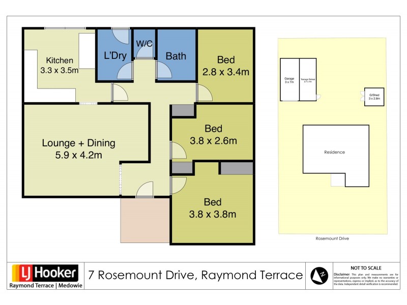 7 Rosemount Drive, Raymond Terrace NSW 2324 Floorplan