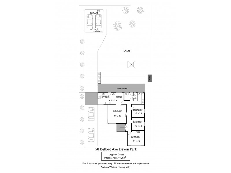 58 Belford Avenue, Devon Park SA 5008 Floorplan