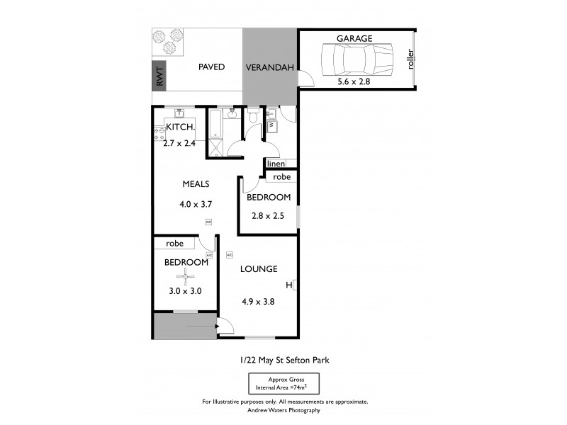 1/22 May Street, Sefton Park SA 5083 Floorplan